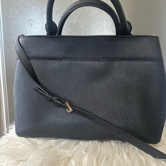 Michael Kors Hailee Crossgrain Leather Satchel - Picture 9 of 12